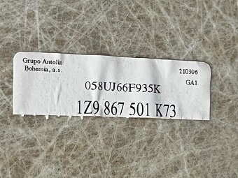 Stropnice černá 1Z9867501B Škoda Octavia 2 RS kombi 2006 - 5