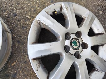 15"alu sada 5x100 origo Škoda Fabia 2 Roomster Polo Ibiza - 5