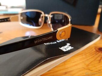 Sluneční brýle Mont Blanc Gold plated - 5
