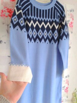 Teplé pletené šaty 44/46 - 5