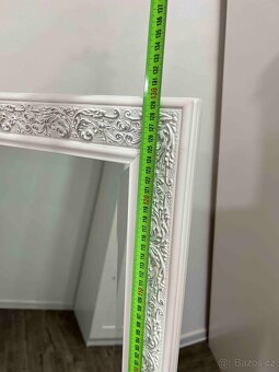 Stojací zrcadlo v ozdobném rámu 130x45 cm - 5