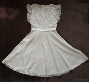 Slavnostní společenské šaty bílé Swing L 40 - 5