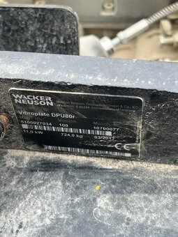 Půjčení/pronájem Vibrační deska Wacker Neuson DPU 80r - 5