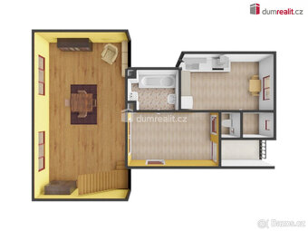 Prostorný mezonetový byt 4+1, 131 m2 + sklep, 3.patro, OV - 5