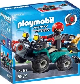 Playmobil 6879 Lupič na čtyřkolce na setrvačník - 5