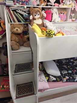 Patrová postel pro tři děti se šuplíkem Bibliobed - 5