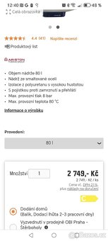 Nabízím 80L bojler - 5