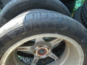 ALU KOLA VW 7Jx17 5x100 ET47 + LÉTO 80% 225/45/17 CONTINENTA - 5