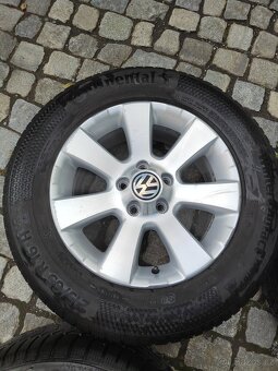Prodám orig alu 16 Vw Tiguan 5x112 ET 33 pneu 215/65/16 - 5