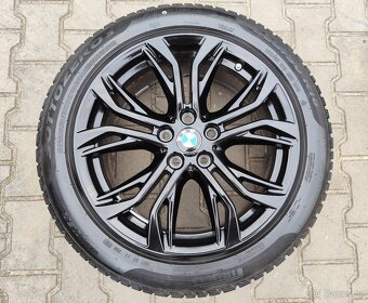 Alu kola originál BMW X1, X2 5x112 R18 KRÁSNÁ TOP SADA - 5