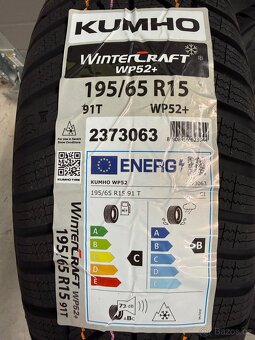 KUMHO Z195/65 R15 WINTERCRAFT WP52+ 91T - 2Ks - 5