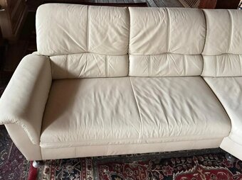 Rohová kožená sedací souprava, 3302 - 5