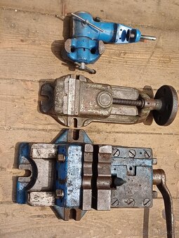 Svěrák,velký strojní svěrák,otočný malý svěrák - 5