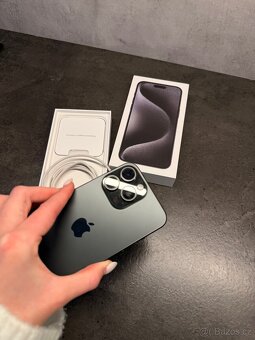 IPhone 15 pro max 256gb černý titan - 5