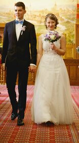 Svatební šaty velikost 38 - 5