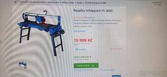 Řezačka na dlažbu a obklady Scheppach FS 3600 - 5