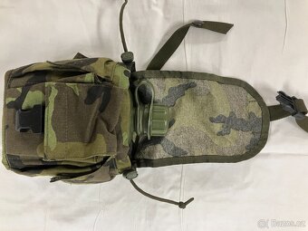 MFH pouzdro MOLLE pro láhev 1l/Utility ZELENÝ POTISK (Tactic - 5