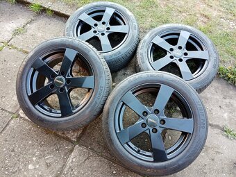 Obutá Alu kola 16ky 5x112 ŠKODA AUDI VW MERCEDES SEAT BMW - 5