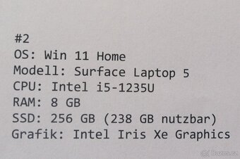 Microsoft Surface Laptop 5 8GB RAM/256GB - 5