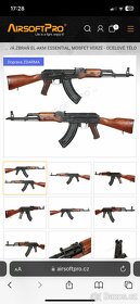 Prodám airsoft AK-47 celokov, pravé dřevo - 5