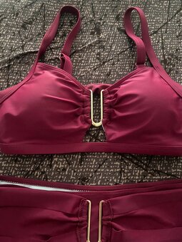 Shein vínové plavky - 5