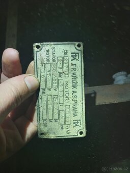 Starý elektromotor Fr.Křižík A.S.Praha - 5