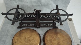 Staré dvoumiskové 5kg váhy do sbírky, k dekoraci - 5