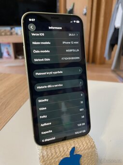 iPhone 12 mini, 128 GB, Mátově Zelený - Stav NOVÉHO - 5