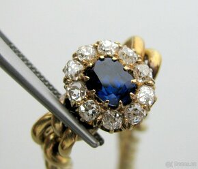 ZLATÝ NÁRAMEK SE SARÍREM A BRILIANTY - 2,50 ct. - 30 g - 5