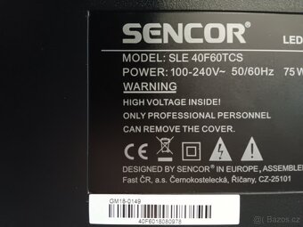 Sencor SLE 40F60TCS,100cm,Full HD,DVB-T2 - 5
