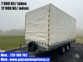 Přívěsný vozík s plachtou - DLOUHODOBÝ PRONÁJEM - 5