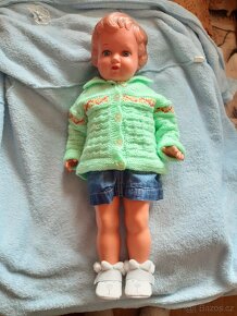 Velká retro panenka výška 60 cm - 5