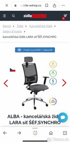 kancelářská židle Alba Lara Šéf Net - 5