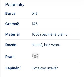 4 SADY. Nové nepoužité povlečení hotelové kvality, bavlna - 5