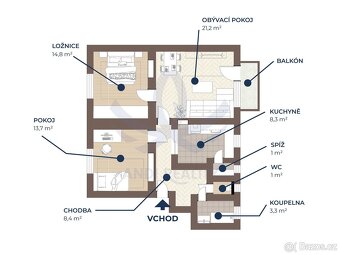 Pronájem bytu 3+1, Erbenova, Mladá Boleslav, ev.č. 00151 - 5
