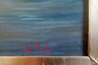 obraz romantická horská krajina - E. Pauly - 5