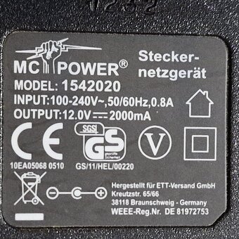 Trafo 12V 2000mA - 5