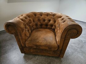 Luxusní set Oxford Vintage Eco pohovka, křesla 2x + lavice - 5