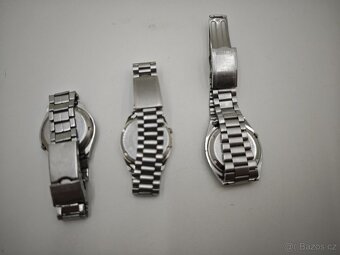 3x staré , automatické hodinky Seiko( bílé prodáno) - 5