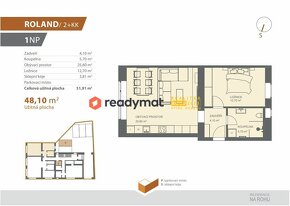 Prodej novostavby bytu Roland 2+kk, 58 m2, Hodonín - 5