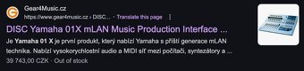 Yamaha 01x - mix / zvukovka / DAW ovladač - 5