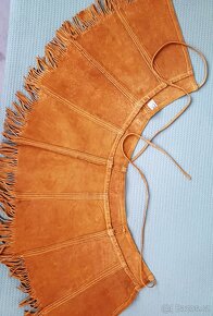 Kožená sukně se strapci - 5