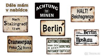 plechová cedule: ACHTUNG IVAN - 5