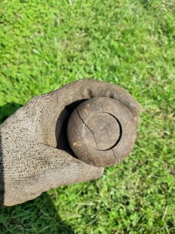 Stará  dřevěná  Hlavice  řadící páky - 5