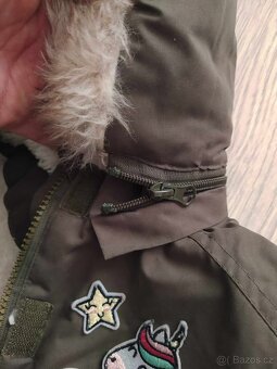 Dívčí parka/kabát s beránkem 104 - 5