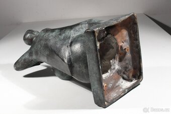 Gregor KRUK (1911-1986) Bandura hráč Ukrajina bronzová plast - 5