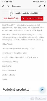 Schůdky nadzemní bazén - 5