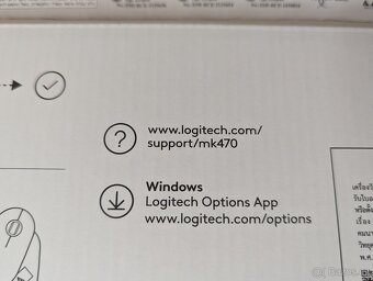 Set Klávesnice a myš Logitech Slim Wireless Combo MK470 - 5