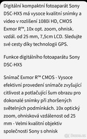 Sony cybershot DSC-HX5 - 5