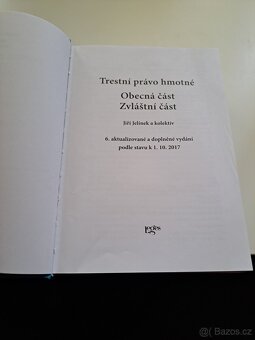 Trestní právo hmotné - Jiří Jelínek a kolektiv - 5